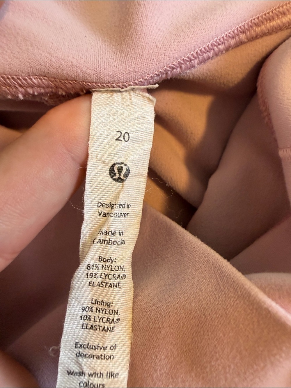 Lululemon Align High-Rise Crop 24” Leggings Lavender Pink Size 20 Gym Athleisure - Picture 4 of 11